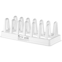 Підставка ARDESTO для кришок, 35х15.2х11.7см, пластик, білий