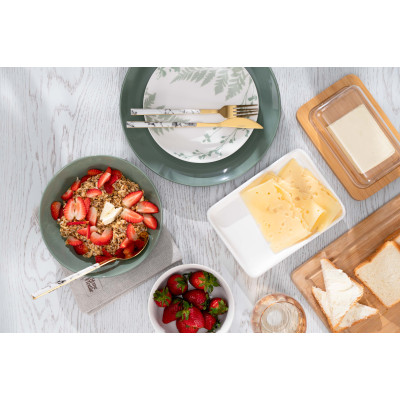 ARDESTO Тарілка обідня Capri, 26.8см, порцеляна, зелений