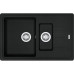 Мийка кухонна Franke Basis, фраграніт, прямокутник, з крилом, 780х500х200мм, чаша - 1,5, врізна, BFG 651-78, чорний матовий
