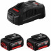 Bosch Акумуляторні батареї з ЗУ , комплект 2 шт, GBA 18Вх4.0A*год + GAL 18V-40