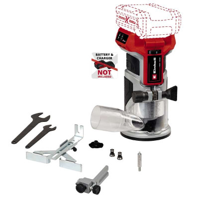 Фрезер кромковий акумуляторний Einhell Professional TP-ET 18LI BL - Solo 18В цанга 6 та 8мм 10000-30000об/хв 1.34кг без АКБ та ЗП