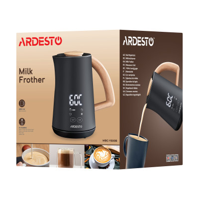 Вспениватель-подогреватель Ardesto 500Вт, емкость резервуара-500мл, LED-дисплей, черный (MBC-Y500B) Вспениватель-подогреватель Ardesto 500Вт, емкость резервуара-500мл, LED-дисплей, черный (MBC-Y500B)