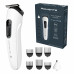 Тример Rowenta Trim&Style, для бороди, носа, вусів і голови, мережа+акум., насадок-7, сталь, білий
