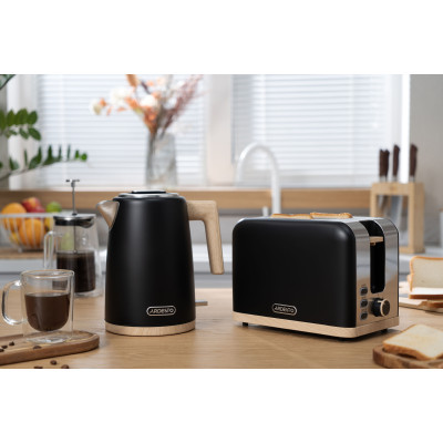 Тостер Ardesto T-F420BWD, 800 Вт, металлический, 2 слота, черный Тостер Ardesto T-F420BWD, 800 Вт, металлический, 2 слота, черный