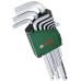 Bosch Ключі шестигранні, набір 9шт, кулястий наконечник, 1.5-10мм, CrV