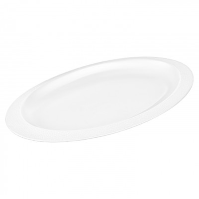 Блюдо ARDESTO Ancona, 27.2х15.7х2.5см, порцеляна, овальна, білий Блюдо ARDESTO Ancona, 27.2х15.7х2.5см, порцеляна, овальна, білий
