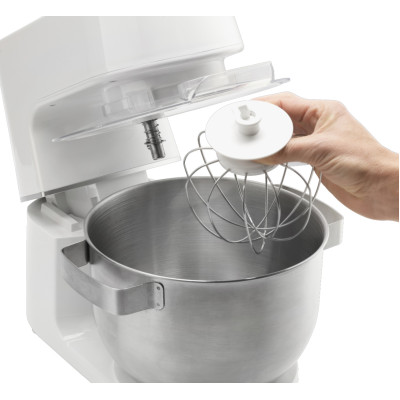 Кухонна машина Gorenje 800Вт, чаша-метал, корпус-метал, насадок-3, білий