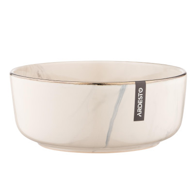ARDESTO Салатник Marmo, 15,6 см, бежевий, кераміка ARDESTO Салатник Marmo, 15,6 см, бежевий, кераміка