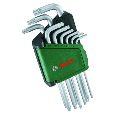 Bosch Ключі шестигранні, набір 9шт, T8-T40