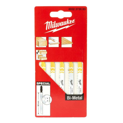 Полотно пиляльне для електролобзика Milwaukee Special по дереву, крок зуба 1.9ммх60мм, 5шт