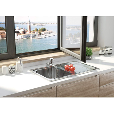 Змішувач для кухні Deante Aster, довж.виливу - 184мм, складний, 1важіль, хром Змішувач для кухні Deante Aster, довж.виливу - 184мм, складний, 1важіль, хром