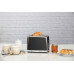 Тостер Russell Hobbs Matte Black 2 Slice, 1550Вт, нержавеющая сталь, подогрев, размораживание, черный (26150-56)