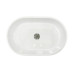 Раковина, умивальник Adamant BESTE NEW, штучний камінь, овальна, без отвору для змішувача та переливу, 540x350x110мм, накладний, білий