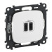 Розетка USB-С+USB-С Legrand Valena ALLURE, 3А, 5V, білий