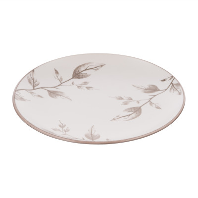 Тарелка десертная ARDESTO Asti, 19.4см, керамика, бело-бежевый Тарелка десертная ARDESTO Asti, 19.4см, керамика, бело-бежевый