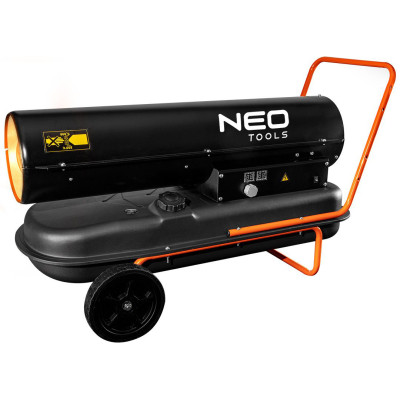 Тепловая пушка дизель/гаросин Neo Tools, прямого нагрева, 50кВт, 720м2, 1100м3/ч, колеса, IPX4, черный, 22.7кг Тепловая пушка дизель/гаросин Neo Tools, прямого нагрева, 50кВт, 720м2, 1100м3/ч, колеса, IPX4, черный, 22.7кг
