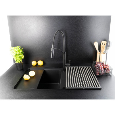 Решітка для посуду Deante для кухонної мийки, матова сталь
