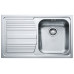 Кухонна мийка Franke Logica Line, нержав. сталь полірована, прямок. з крилом,790х500х195 мм, чаша- 1накладна, LLX 611-79, хром