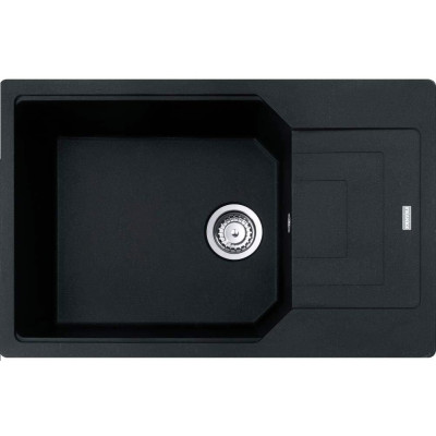 Мийка кухонна Franke Urban, фраграніт, прямокутник, з крилом, 780х500х220мм, чаша - 1, накладна, UBG 611-78 XL , онікс