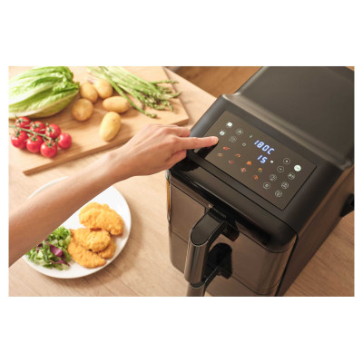 Мультипіч Sencor Dual Vita Fryer, 3000Вт, чаша-5.8+5.8л, сенсорне керув., 2 чаши, з віконцем, гриль, пластик, чорний Мультипіч Sencor Dual Vita Fryer, 3000Вт, чаша-5.8+5.8л, сенсорне керув., 2 чаши, з віконцем, гриль, пластик, чорний