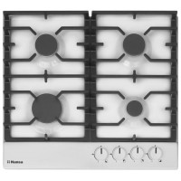 Варильна поверхня Hansa газова, 59см, чавун, біла Варильна поверхня Hansa газова, 59см, чавун, біла