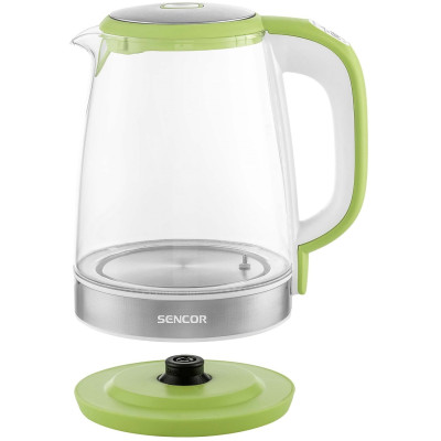 Електрочайник Sencor 2л, Strix, скло, 5 темп.реж, салатовий Електрочайник Sencor 2л, Strix, скло, 5 темп.реж, салатовий