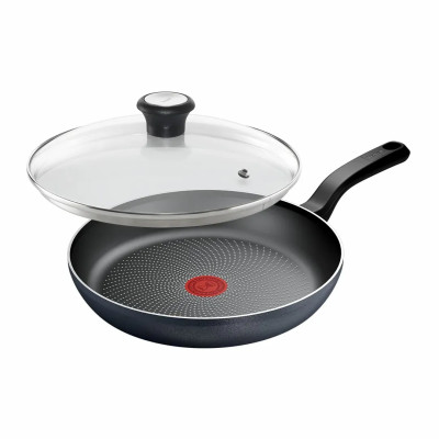 Сковорода з кришкою Tefal So' Light, 28см, алюміній, бакеліт, скло, чорний Сковорода з кришкою Tefal So' Light, 28см, алюміній, бакеліт, скло, чорний