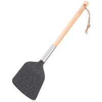 Лопатка ARDESTO Midori, 34.8см, нейлон, дерево, нержавіюча сталь, чорний