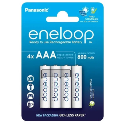 Акумулятор Panasonic Eneloop NI-MH AAA 800 мАг, 4 шт. Акумулятор Panasonic Eneloop NI-MH AAA 800 мАг, 4 шт.