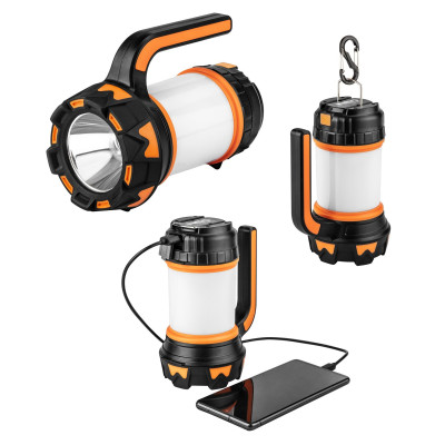 Neo Tools Ліхтар кемпінговий акумуляторний, 3в1, 1200мА•год, 800лм, 10Вт, 4 функції освітлення, power bank, червоне світло Neo Tools Ліхтар кемпінговий акумуляторний, 3в1, 1200мА•год, 800лм, 10Вт, 4 функції освітлення, power bank, червоне світло