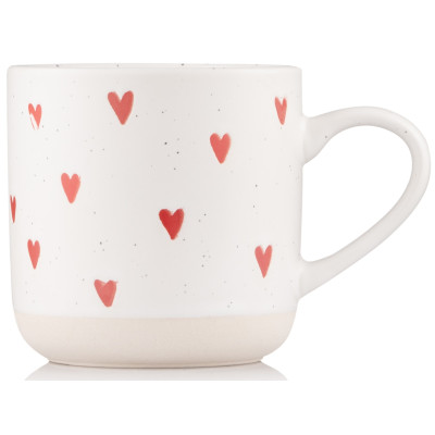 Чашка ARDESTO Heart, 350мл, кераміка, білий