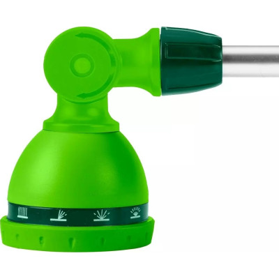 Зрошувач ручний Verto, 1/2"-3/4", штанга 77-113см, 10 функцій, плавне регулювання напору води великим пальцем, тримач двокомпонентний