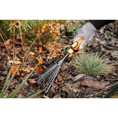 Граблі-віяло садові Neo Tools, ширина 12.5см, 33см, система NEO Click 0.15кг