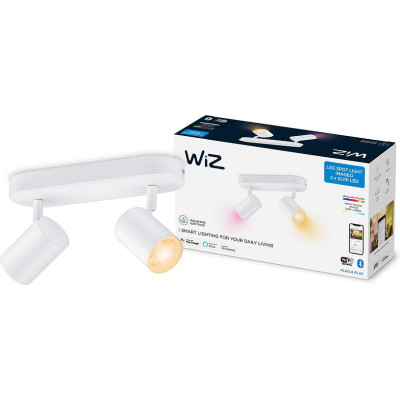 WiZ Умный накладной точечный светильник IMAGEO Spots 2х5W 2200-6500K RGB Wi-Fi белый WiZ Умный накладной точечный светильник IMAGEO Spots 2х5W 2200-6500K RGB Wi-Fi белый