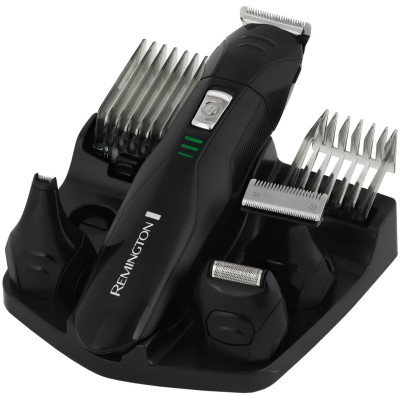 Набір для стрижки Remington, для бороди Edge all in one kit, вусів, голови, носа і тіла, акум., насадок-10, титан.напил., чорний Набір для стрижки Remington, для бороди Edge all in one kit, вусів, голови, носа і тіла, акум., насадок-10, титан.напил., чорний