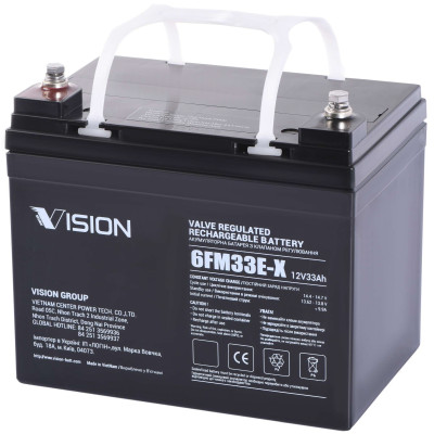 Акумуляторна батарея Vision FM, 12В, 33А•год, AGM Акумуляторна батарея Vision FM, 12В, 33А•год, AGM