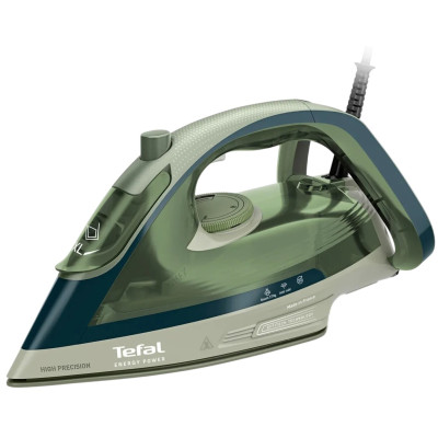Праска Tefal Energy Power, 1500Вт, 270мл, паровий удар -270гр, постійна пара - 20гр, керам. підошва, зелений Праска Tefal Energy Power, 1500Вт, 270мл, паровий удар -270гр, постійна пара - 20гр, керам. підошва, зелений