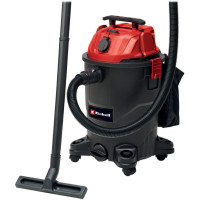 Пилосос професійний Einhell 1930 А, 1500 Вт, пластик 30 л, 190 мбар, шланг 2.5 м, кабель 3 м, розетка 2 кВт, 4.7 кг