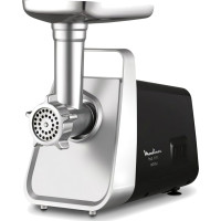 Мясорубка Moulinex, 1600Вт, 1.9кг/мин, 3 решетки, насадка для колбас, томатов, 3 терки, пластик/мет, черно-серебряный (ME307832) Мясорубка Moulinex, 1600Вт, 1.9кг/мин, 3 решетки, насадка для колбас, томатов, 3 терки, пластик/мет, черно-серебряный (ME307832)