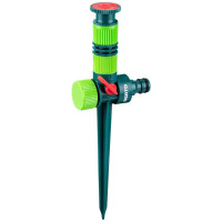 Зрошувач дощовий Verto, на ніжці, регулювання напору струменя та кута 0-360°, площа поливу 78 м2 Зрошувач дощовий Verto, на ніжці, регулювання напору струменя та кута 0-360°, площа поливу 78 м2