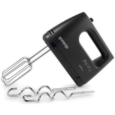 Миксер Gorenje ручной 450Вт, насадки-4, турборежим, черный (M460CBK) Миксер Gorenje ручной 450Вт, насадки-4, турборежим, черный (M460CBK)