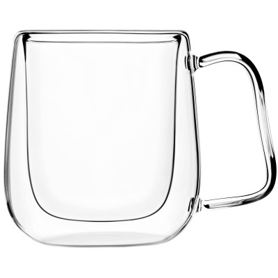 Набір чашок з ручками і подвійними стінками ARDESTO, 250мл, 2шт, боросилікатне скло, прозорий