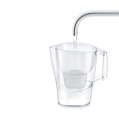 Фільтр-глечик Brita Aluna Memo MXPro 2.4л (1.4л очищеної води) з фільтр-картриджем, білий