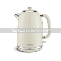 Електрочайник ARDESTO 1.8л, Strix, метал, бежевий глянцевий