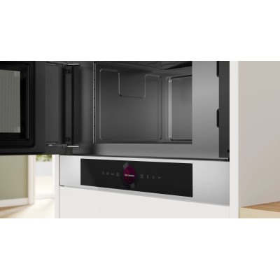 Bosch Мікрохвильова піч вбудована, 20л, електр. управл., 900Вт, дисплей, білий