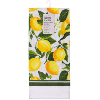 Набір рушничків для кухні ARDESTO Sicilian lemons 38х63см, 2шт, 100% бавовна, зелений