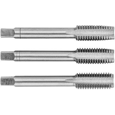 Topex Мітчики, 3шт, М12, крок різьблення 1.75мм, 74мм, вольфрамова сталь, футляр Topex Мітчики, 3шт, М12, крок різьблення 1.75мм, 74мм, вольфрамова сталь, футляр