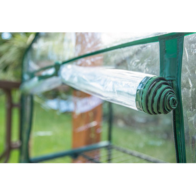 Neo Tools Парник складаний 80х46х24, 3 полиці, ПВХ плівка, прозорий