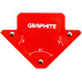 Кутник зварювальний GRAPHITE 56H901 магнітний 82x120x13мм макс.вантажопідйомність кут 45/90° 11.4кг