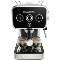 Кавоварка Russell Hobbs ріжкова Distinctions 1.1л, мелена + чалди, чорно-сріблястий
